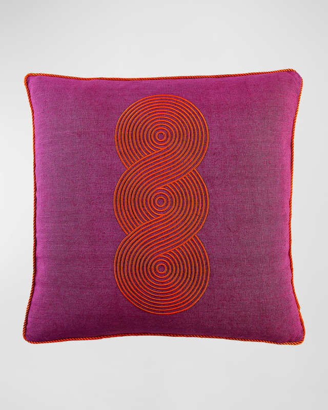 Pompidou Loops Pillow, 20" Square